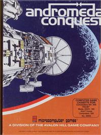 Box cover for Andromeda Conquest on the Commodore 64.