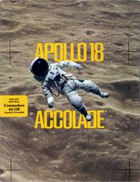 Box cover for Apollo 18: Mission to the Moon on the Commodore 64.