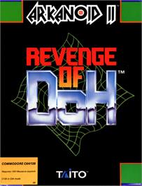 Box cover for Arkanoid 2: Revenge of Doh on the Commodore 64.