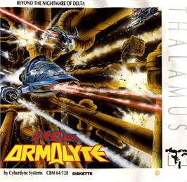 Box cover for Armalyte on the Commodore 64.