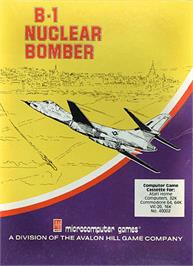 Box cover for B-1 Nuclear Bomber on the Commodore 64.