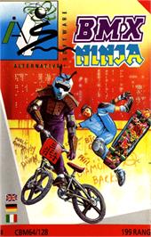 Box cover for BMX Ninja on the Commodore 64.