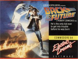 Box cover for Back to the Future on the Commodore 64.