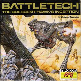 Box cover for BattleTech: The Crescent Hawk's Inception on the Commodore 64.