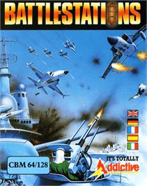 Box cover for Battle Stations on the Commodore 64.