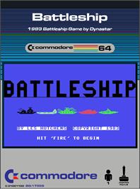 Box cover for Battleship on the Commodore 64.