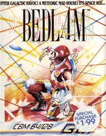 Box cover for Bedlam on the Commodore 64.