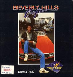 Box cover for Beverly Hills Cop on the Commodore 64.