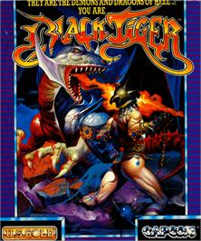 Box cover for Black Tiger on the Commodore 64.