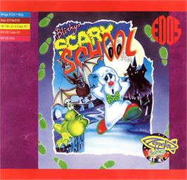 Box cover for Blinky's Scary School on the Commodore 64.