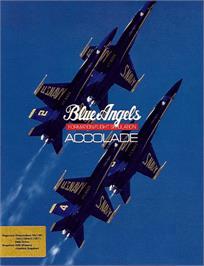 Box cover for Blue Angels: Formation Flight Simulation on the Commodore 64.