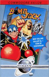 Box cover for Bomb Jack on the Commodore 64.