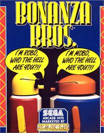 Box cover for Bonanza Bros. on the Commodore 64.