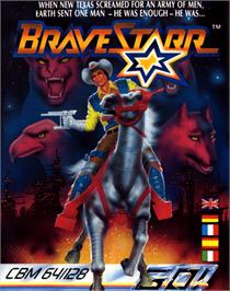 Box cover for BraveStarr on the Commodore 64.