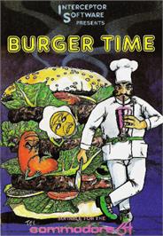 Box cover for BurgerTime on the Commodore 64.
