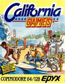 Box cover for California Games on the Commodore 64.