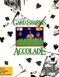 Box cover for Card Sharks on the Commodore 64.