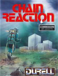 Box cover for Chain Reaction on the Commodore 64.