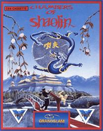 Box cover for Chambers of Shaolin on the Commodore 64.