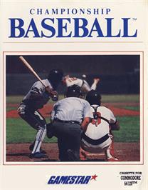 Box cover for Championship Baseball on the Commodore 64.