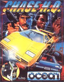 Box cover for Chase H.Q. on the Commodore 64.