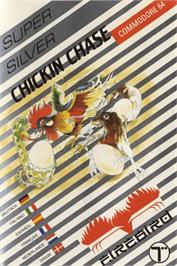 Box cover for Chickin Chase on the Commodore 64.