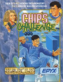 Box cover for Chip's Challenge on the Commodore 64.