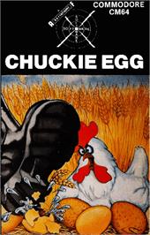 Box cover for Chuckie Egg on the Commodore 64.