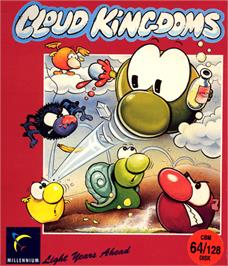 Box cover for Cloud Kingdoms on the Commodore 64.