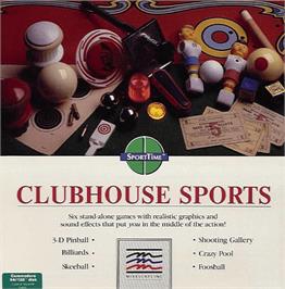 Box cover for Clubhouse Sports on the Commodore 64.