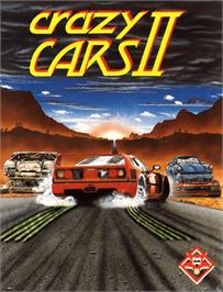 Box cover for Crazy Cars 2 on the Commodore 64.