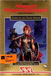 Box cover for Curse of the Azure Bonds on the Commodore 64.