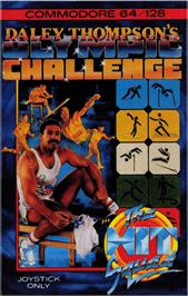 Box cover for Daley Thompson's Olympic Challenge on the Commodore 64.