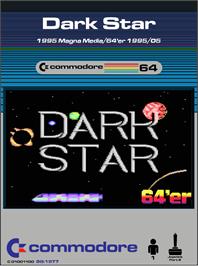 Box cover for Dark Star on the Commodore 64.