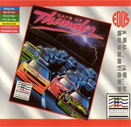Box cover for Days of Thunder on the Commodore 64.