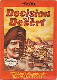Box cover for Decision in the Desert on the Commodore 64.