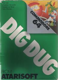 Box cover for Dig Dug on the Commodore 64.