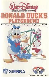 Box cover for Donald Duck's Playground on the Commodore 64.