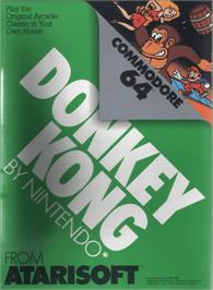 Box cover for Donkey Kong on the Commodore 64.