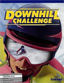 Box cover for Downhill Challenge on the Commodore 64.