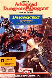 Box cover for DragonStrike on the Commodore 64.
