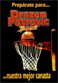 Box cover for Drazen Petrovic Basket on the Commodore 64.