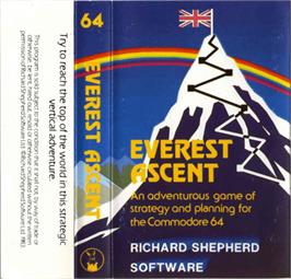 Box cover for Everest Ascent on the Commodore 64.