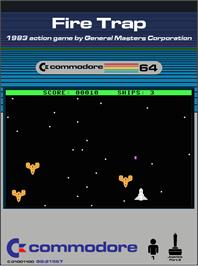 Box cover for FireTrap on the Commodore 64.