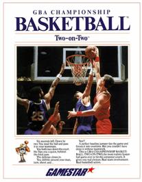 Box cover for GBA Championship Basketball: Two-on-Two on the Commodore 64.