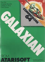 Box cover for Galaxian on the Commodore 64.