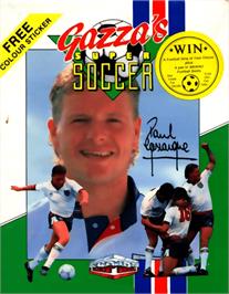 Box cover for Gazza's Super Soccer on the Commodore 64.