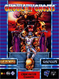 Box cover for Ghouls'n Ghosts on the Commodore 64.