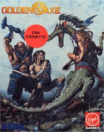 Box cover for Golden Axe on the Commodore 64.