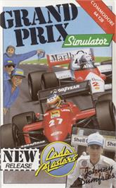 Box cover for Grand Prix Simulator on the Commodore 64.